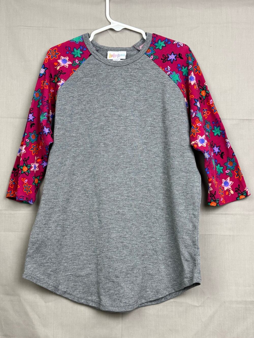 LuLaRoe Girls Randy Baseball Tee, Size 10